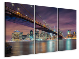 3-piece-canvas-print-brooklyn-bridge-at-night-ii