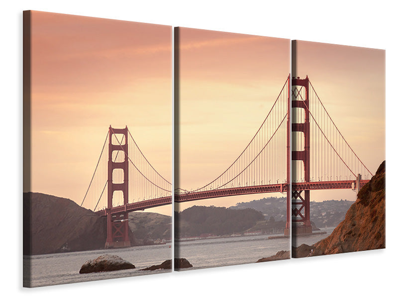 3-piece-canvas-print-golden-gate-bridge-in-the-evening-light