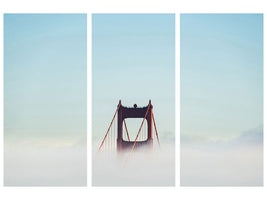 3-piece-canvas-print-golden-gate-in-the-fog