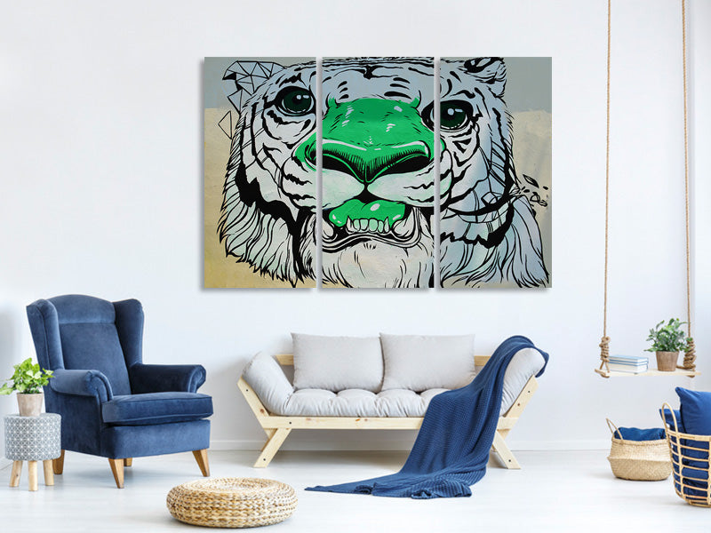 3-piece-canvas-print-graffiti-tiger