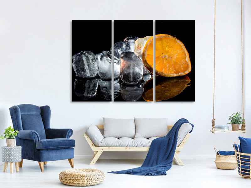 3-piece-canvas-print-ice-cubes-with-vitamin-c