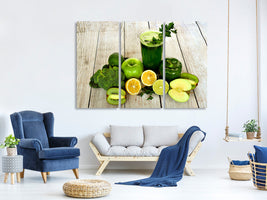 3-piece-canvas-print-ingredients-green-smoothie