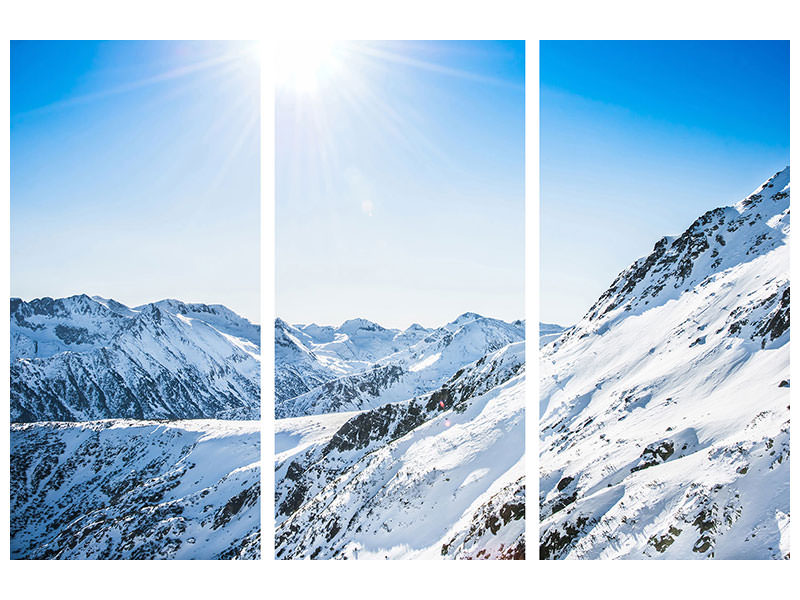 3-piece-canvas-print-mountain-panorama-in-snow
