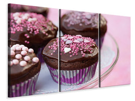 3-piece-canvas-print-muffins