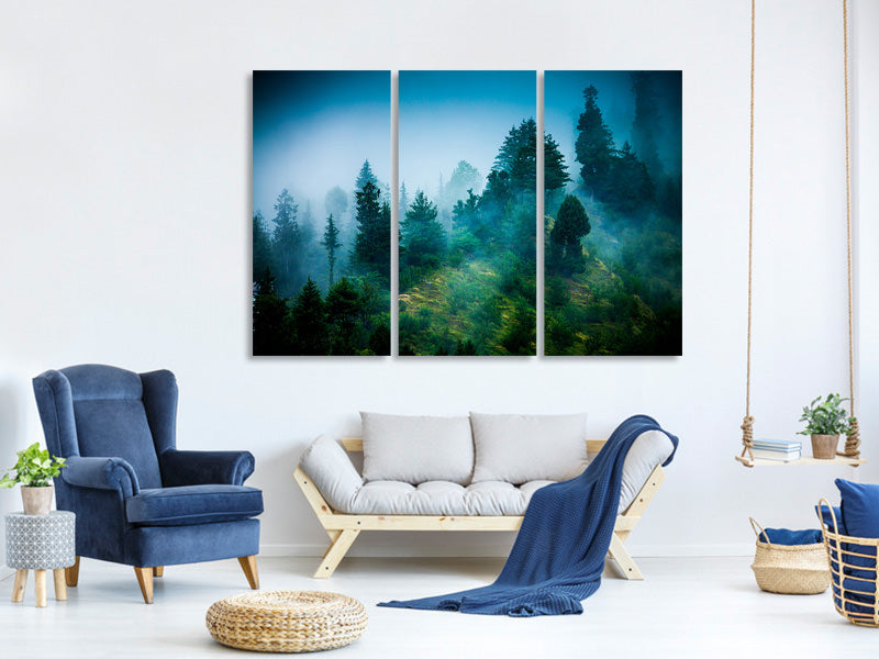 3-piece-canvas-print-mysterious-forest-ii