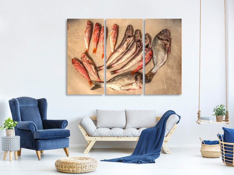 3-piece-canvas-print-raw-fish-ii