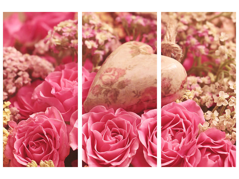 3-piece-canvas-print-romantic-roses-with-heart