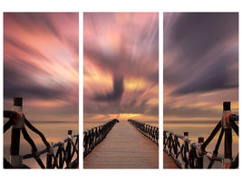 3-piece-canvas-print-spectacular-sunset-on-the-bridge