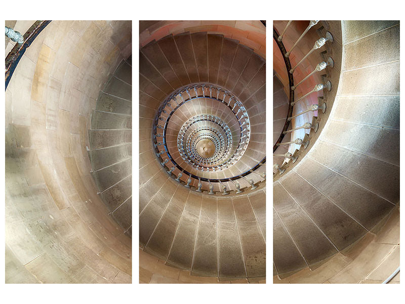 3-piece-canvas-print-spiral-staircase