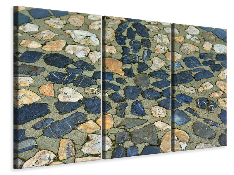 3-piece-canvas-print-stone-mosaic