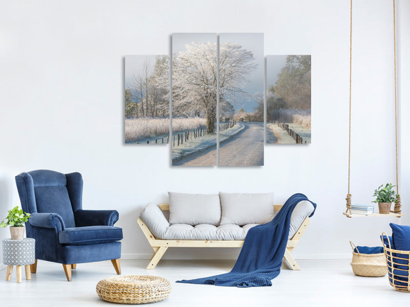 4-piece-canvas-print-a-frosty-morning