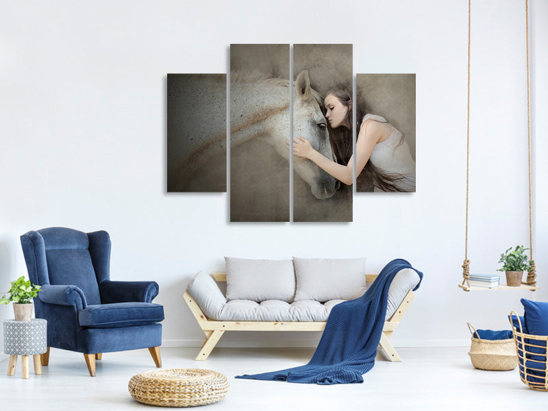 4-piece-canvas-print-a-kiss