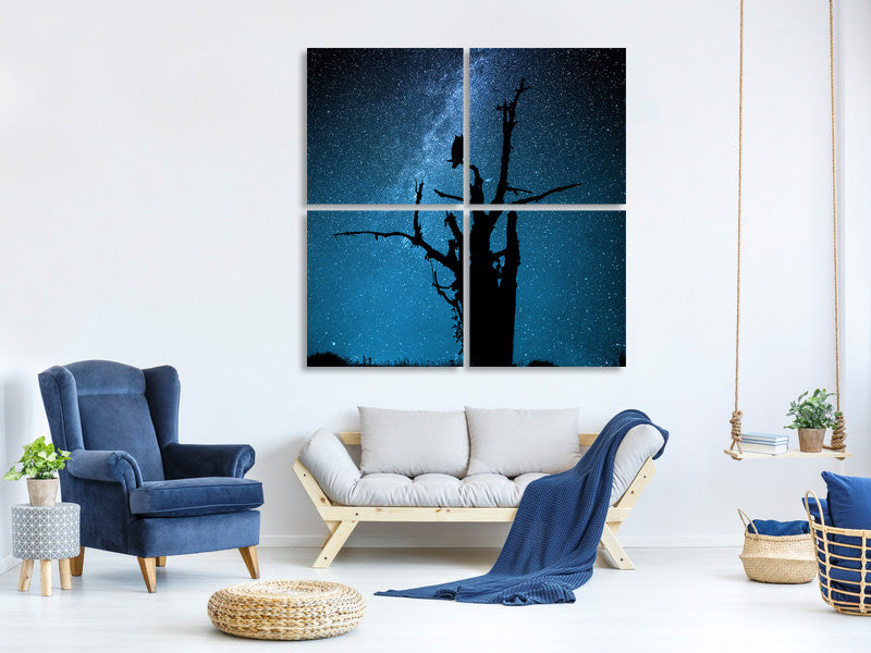 4-piece-canvas-print-alone-in-the-dark