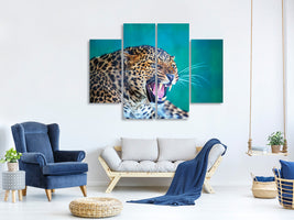 4-piece-canvas-print-attention-leopard