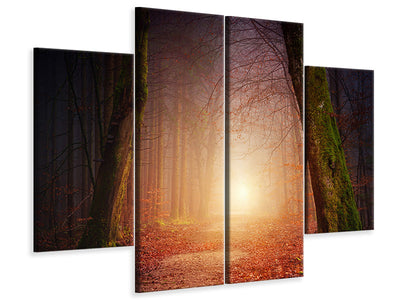 4-piece-canvas-print-autumn-in-the-woods