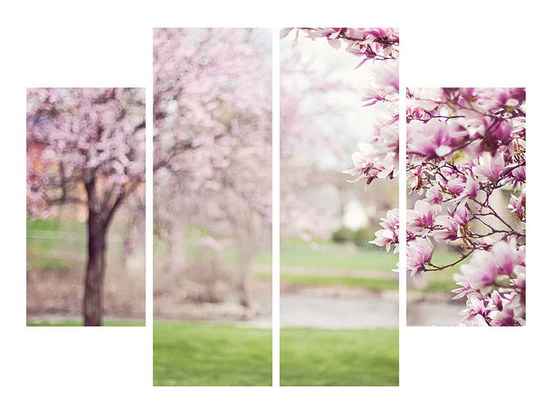 4-piece-canvas-print-beautiful-magnolias