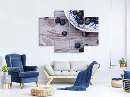 4-piece-canvas-print-blueberries