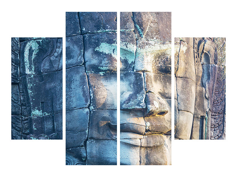 4-piece-canvas-print-buddha-in-rock