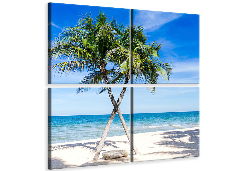 4-piece-canvas-print-dream-beach-caribbean