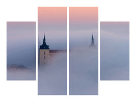 4-piece-canvas-print-fireworks-in-the-fog