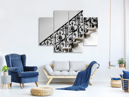 4-piece-canvas-print-forged-handrail
