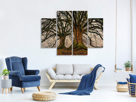 4-piece-canvas-print-ghostly-trees