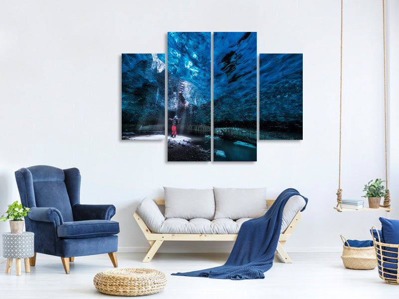 4-piece-canvas-print-ice-cave-a