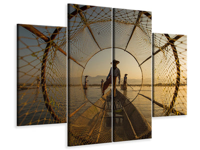 4-piece-canvas-print-inle-fisherman
