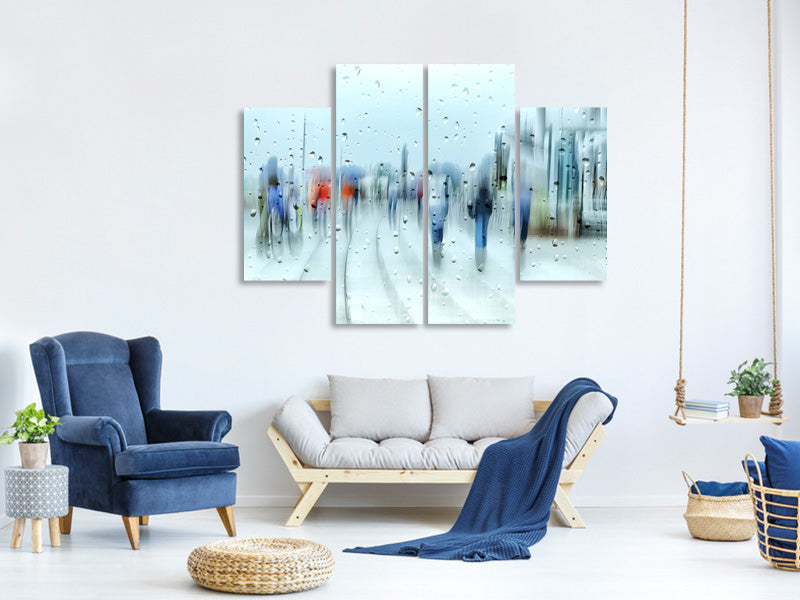 4-piece-canvas-print-its-raining