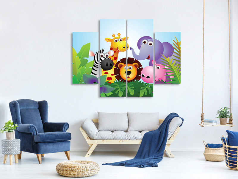 4-piece-canvas-print-jungle