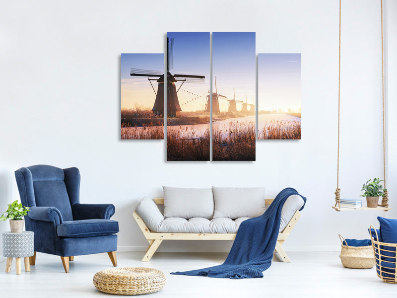 4-piece-canvas-print-kinderdijk-iv