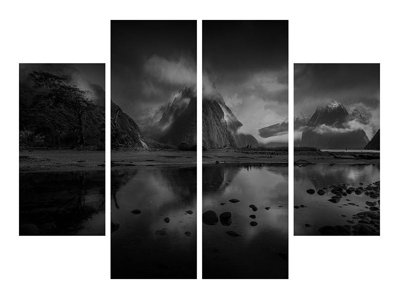 4-piece-canvas-print-milford-sound