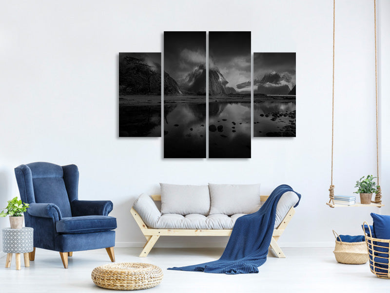 4-piece-canvas-print-milford-sound