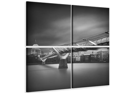 4-piece-canvas-print-millennium-bridge