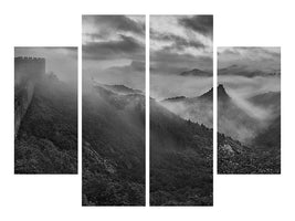 4-piece-canvas-print-misty-morning-at-great-wall