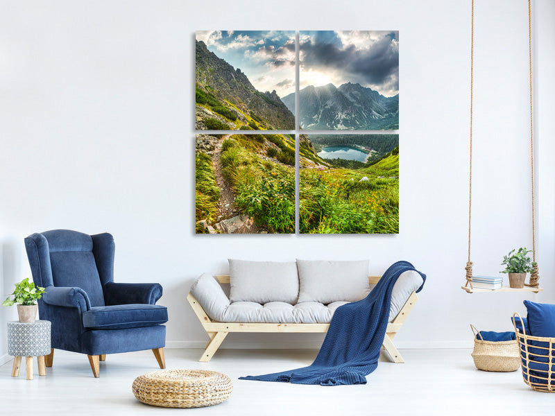 4-piece-canvas-print-mountain-views