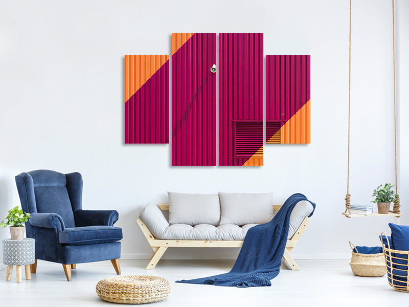 4-piece-canvas-print-orange-corners