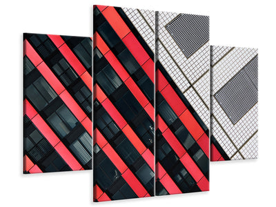 4-piece-canvas-print-red-diagonals