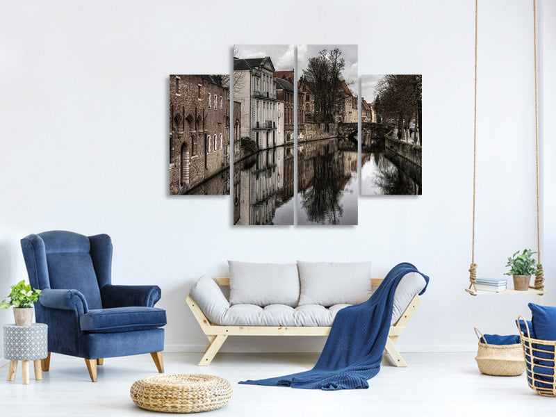 4-piece-canvas-print-reflections-of-the-past