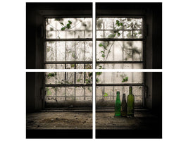 4-piece-canvas-print-still-life-with-glass-bottle