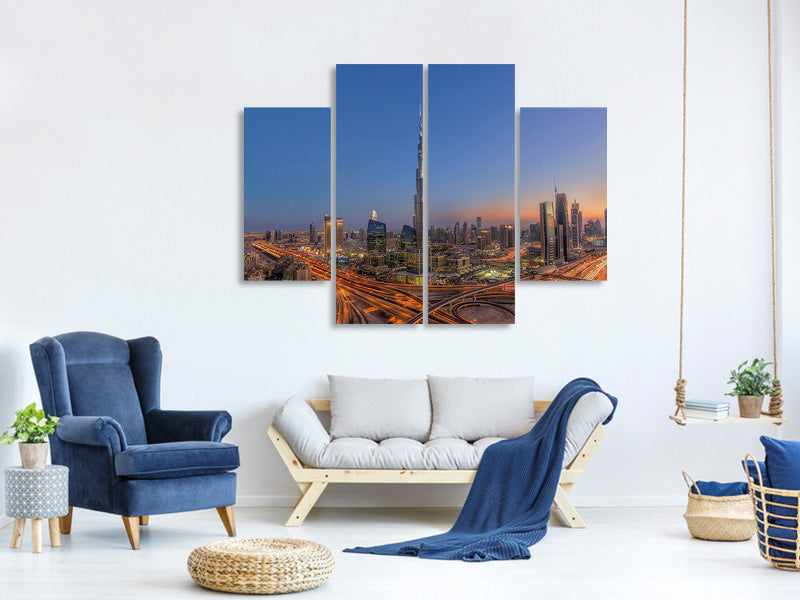 4-piece-canvas-print-the-amazing-burj-khalifah