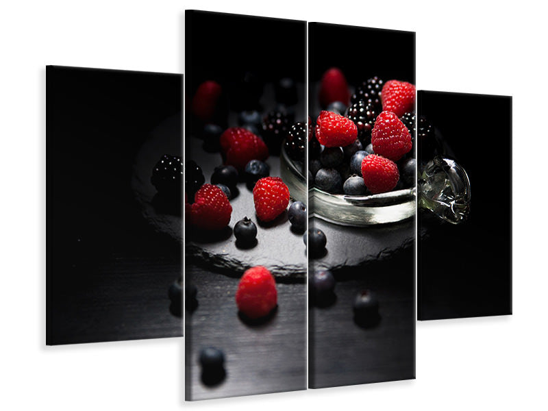 4-piece-canvas-print-the-variety-of-berries