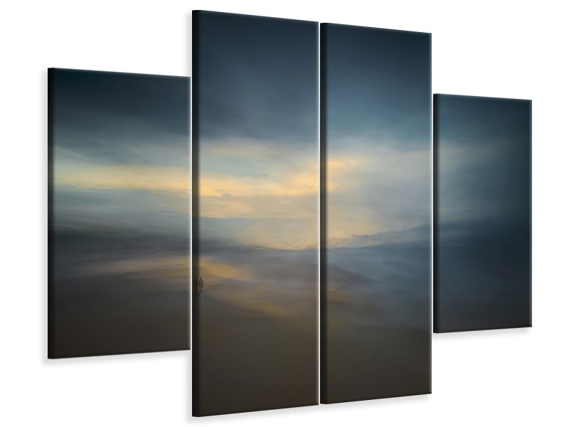 4-piece-canvas-print-walk-along-the-edge-of-nowhere