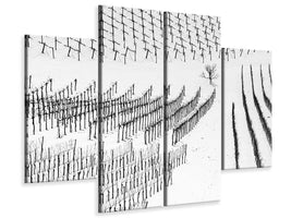 4-piece-canvas-print-winter-lines