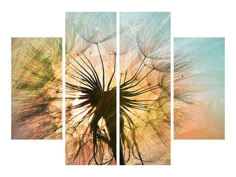 4-piece-canvas-print-xxl-dandelion