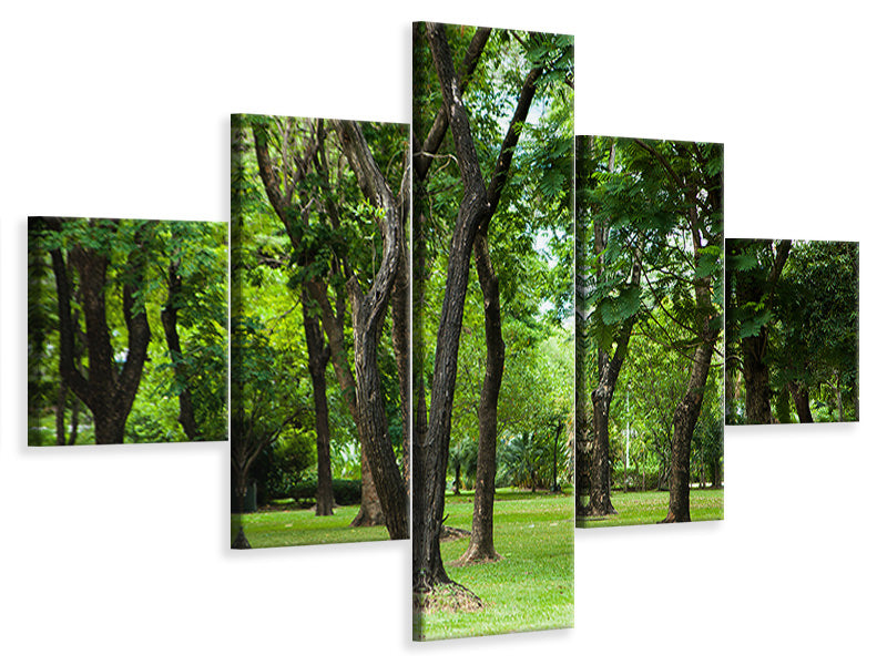 5-piece-canvas-print-cherry-garden