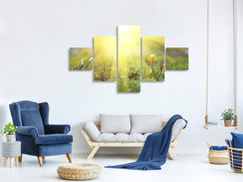 5-piece-canvas-print-flowery-meadow