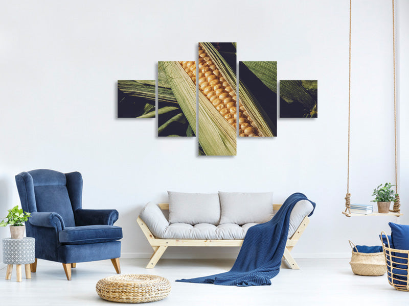 5-piece-canvas-print-fresh-sweetcorn