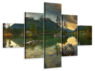 5-piece-canvas-print-hintersee