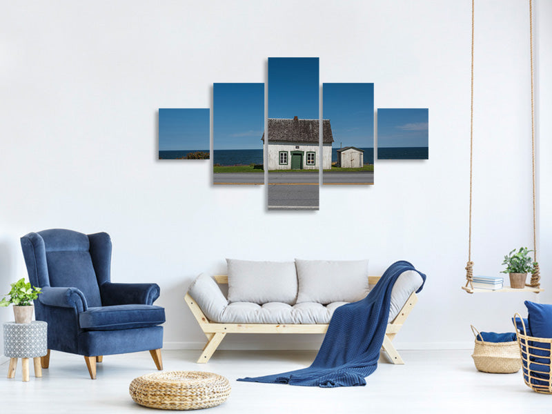 5-piece-canvas-print-house-on-the-road